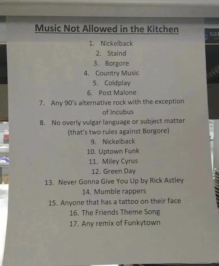 What’s on the list in your kitchen?