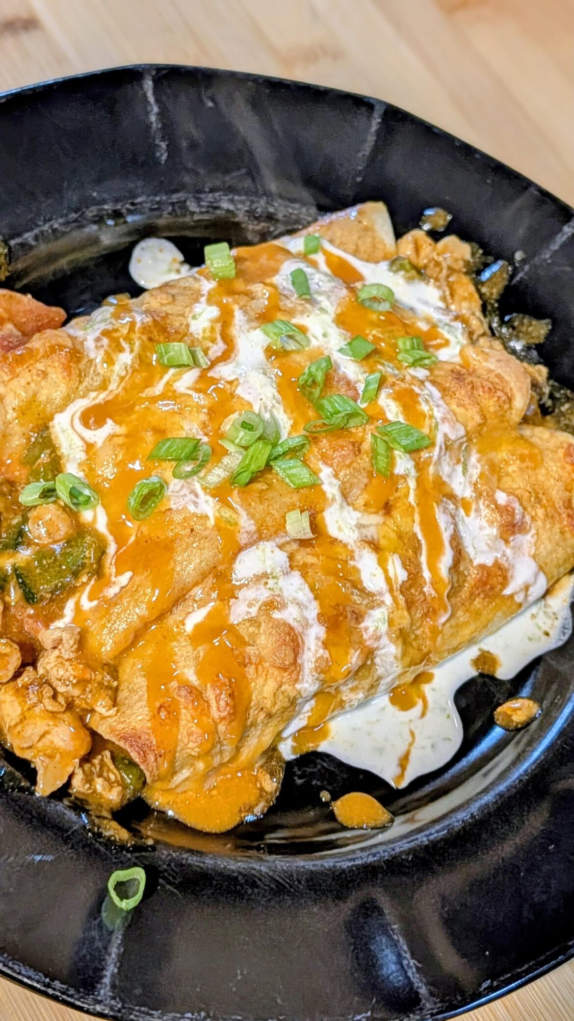 Chicken, Bacon & Green Pepper Enchiladas