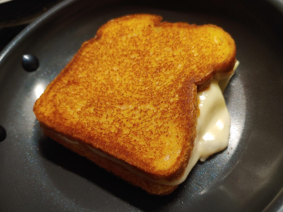 The thing I love about grilled cheese is it can be eaten for breakfast, lunch, supper or a snack.