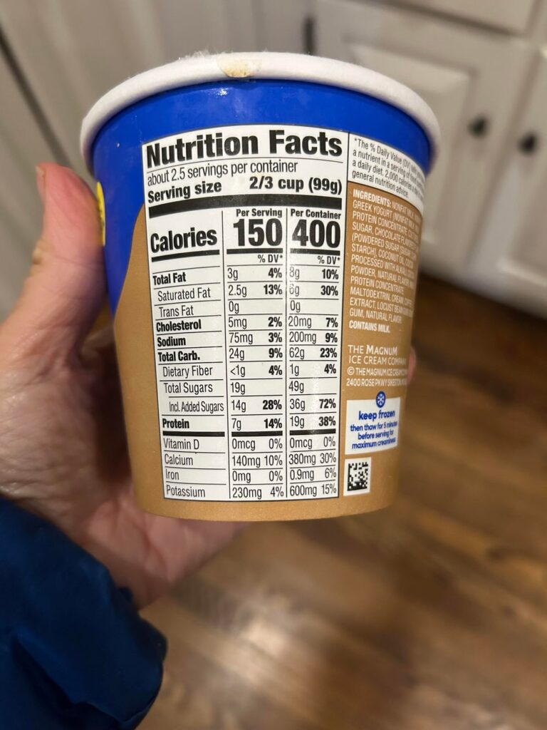 Yasso pint coffee chocolate chip Yasso pint coffee chocolate chip