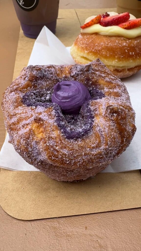 Ube kouign amann from Rose Ave Bakery in Washington D.C.