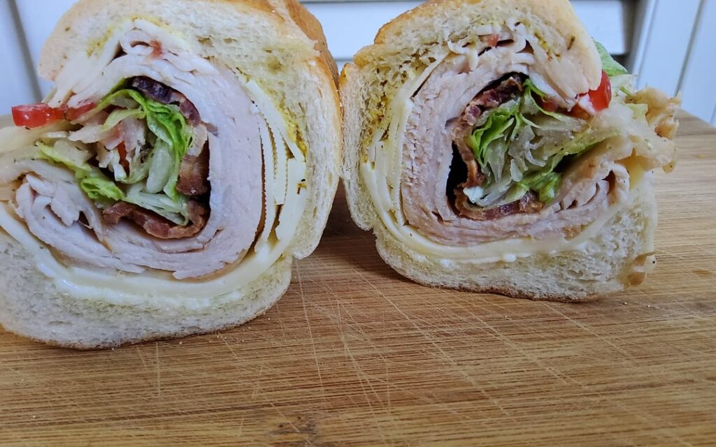Just a basic turkey with bacon hoagie.