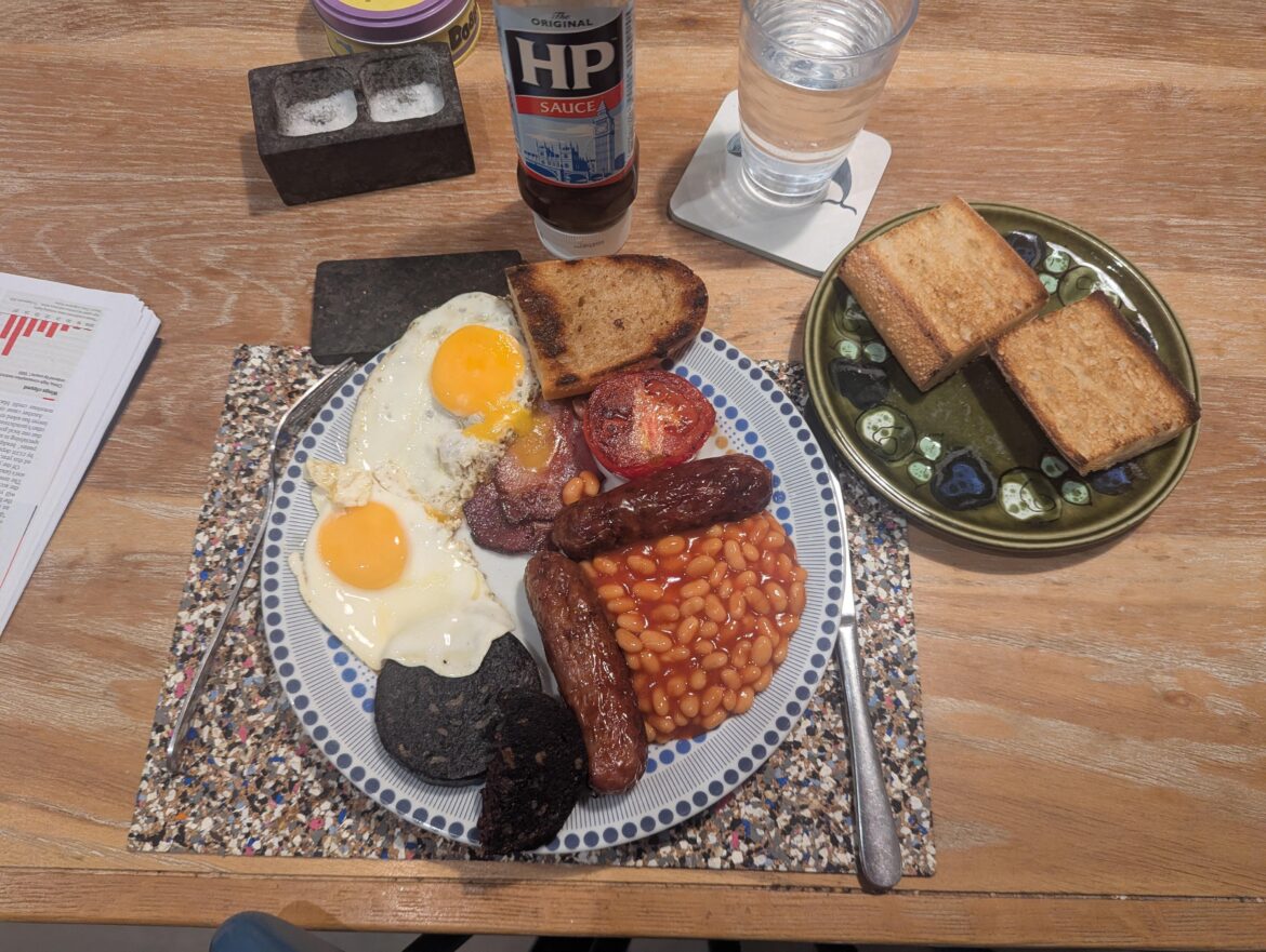 "Brinner". A Friday treat instead of Takeaway.
