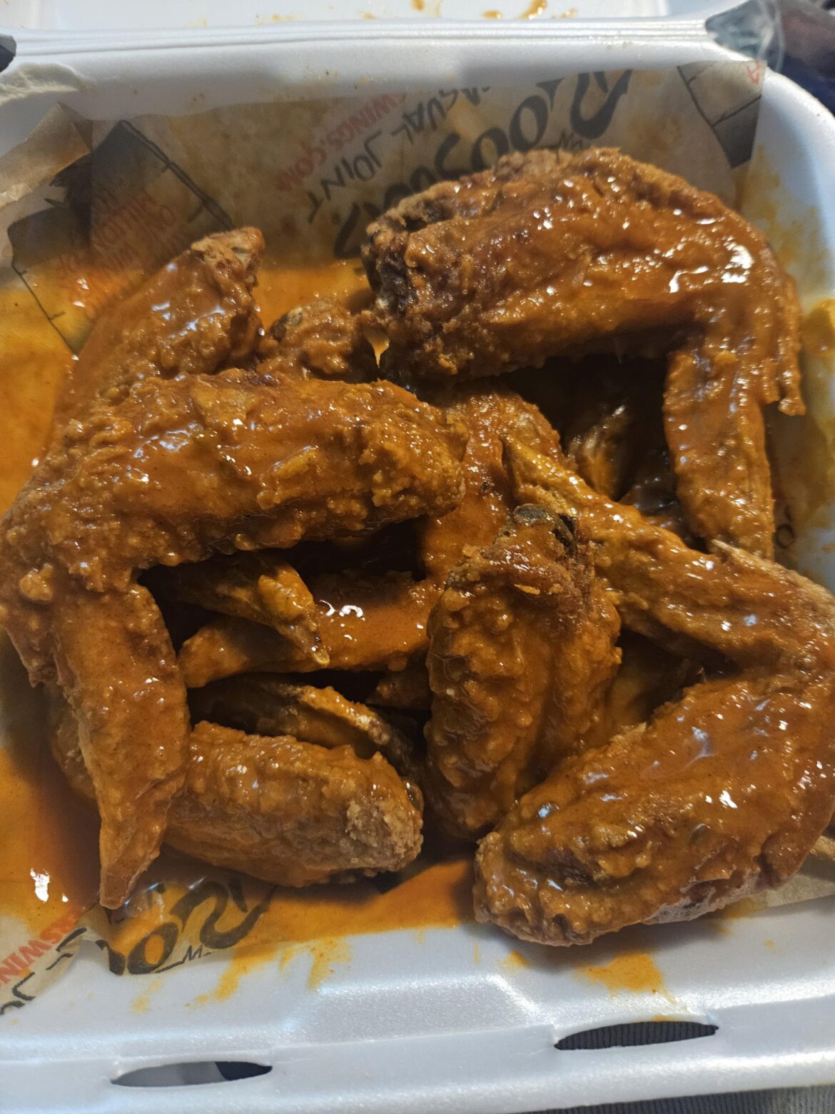 Donkey, Garlic Wings from Roosters in ohio