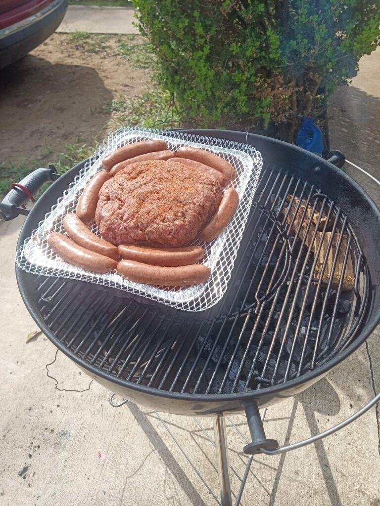 Over the top chili on the Weber kettle