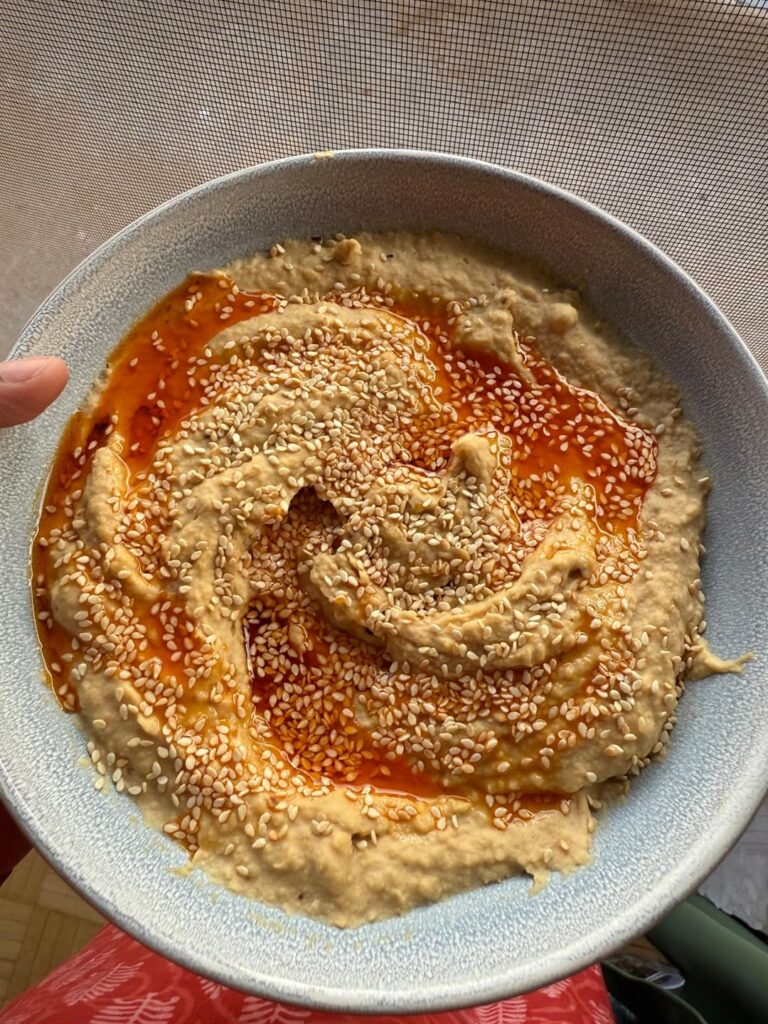 I made spicy hummus
