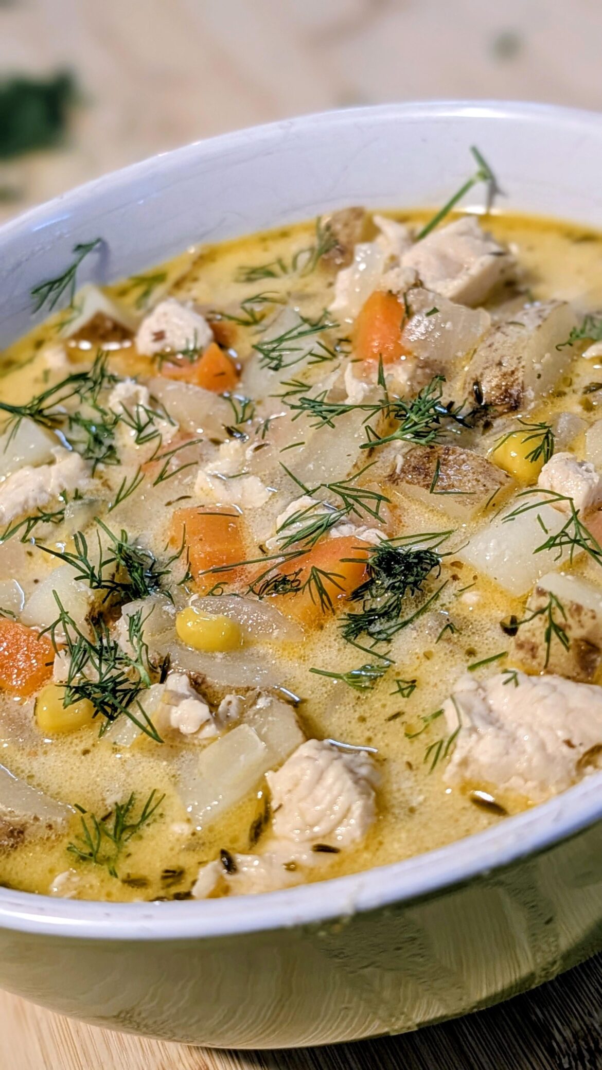 Creamy Chicken, Potato & Corn Soup