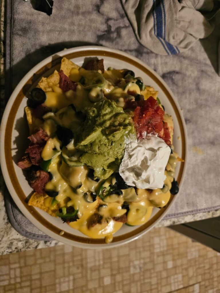Not yours. Nachos.