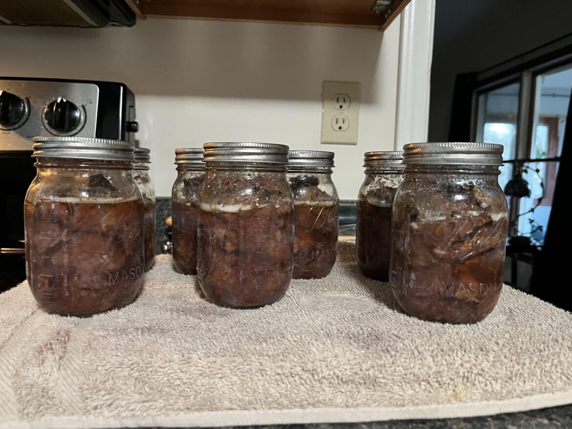 Too much headspace after canning venison?