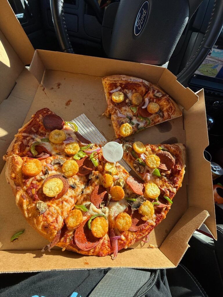 Vegan pizza from toppers