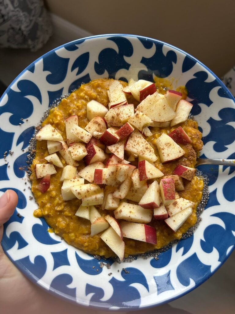 Turns out pumpkin is a great way to volumize your oatmal