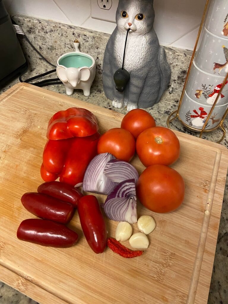 Red salsa perfect for totopos Red salsa perfect for totopos