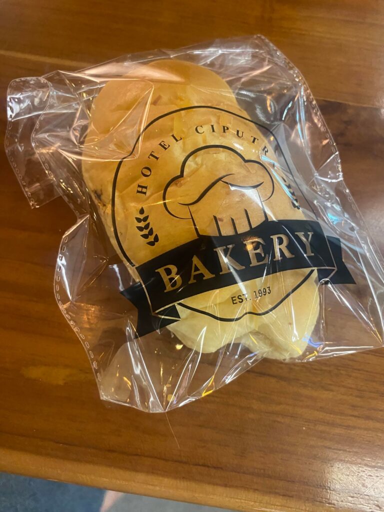Banana cheese bread from a bakery. 350ish sound eight?