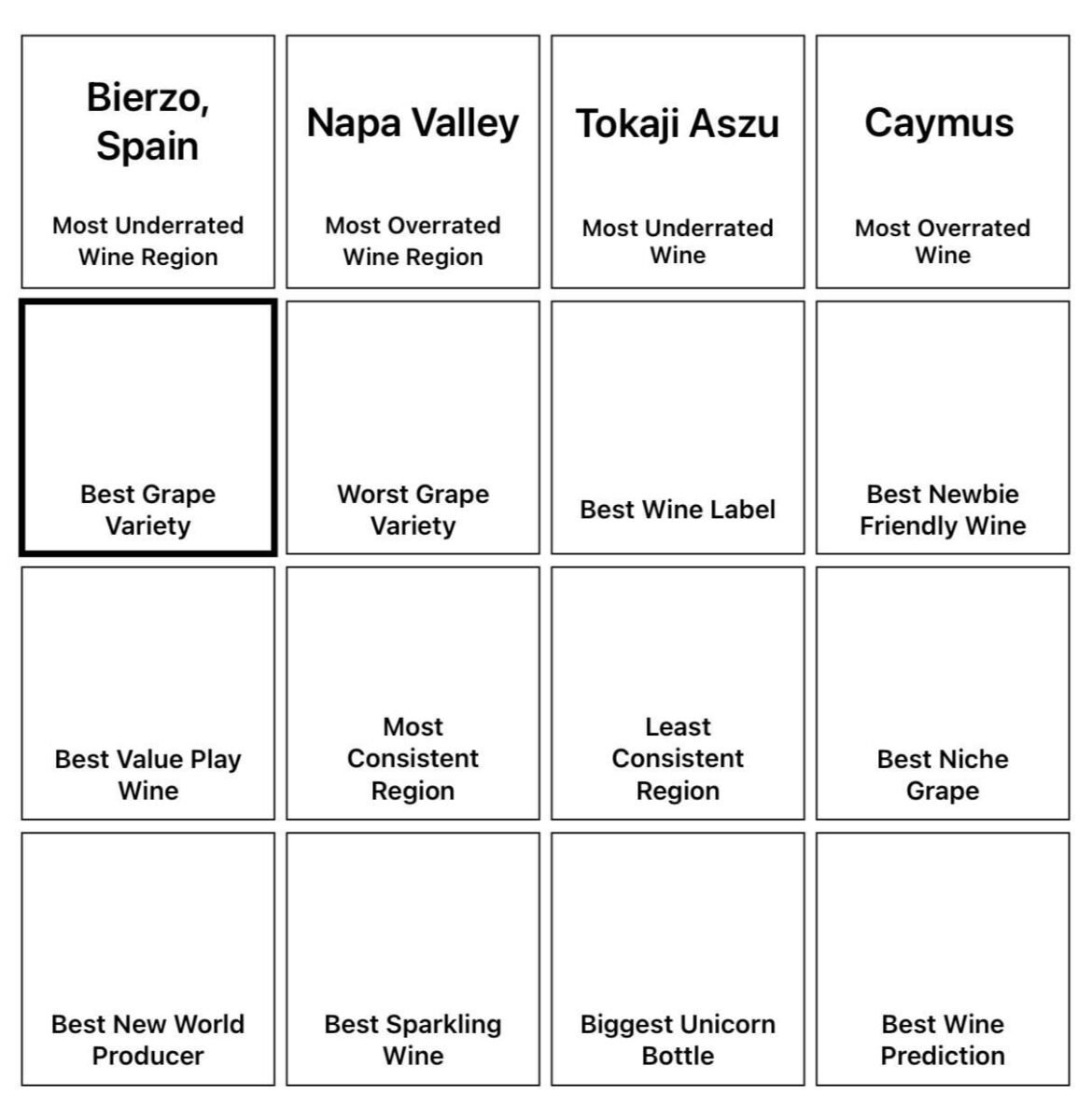 Wine Squares Day 5: Caymus does it again! Now best grape? Wine Squares Day 5: Caymus does it again! Now best grape?