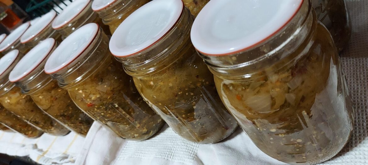 End-of-season tomatillo salsa verde