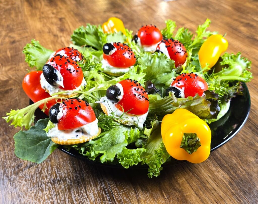 Labneh Ladybug Bites