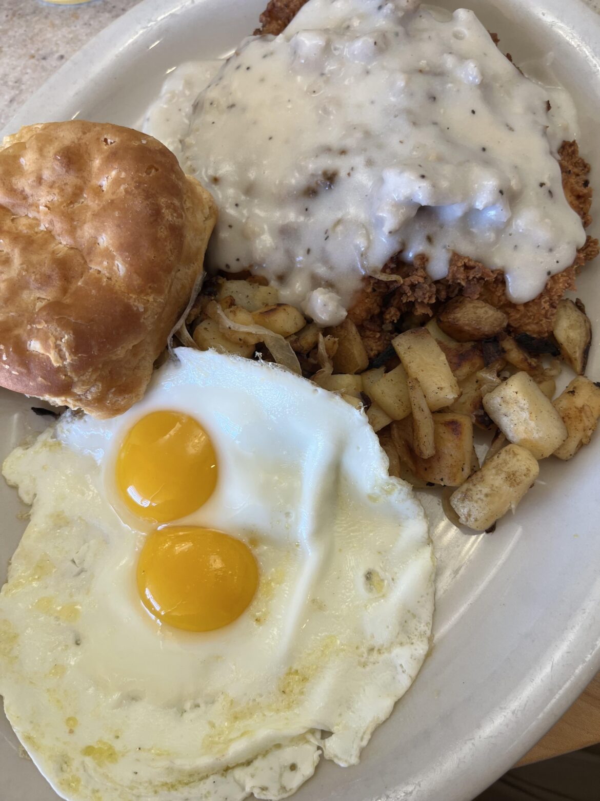 Amazing chicken fried chicken! Really hit this morning.