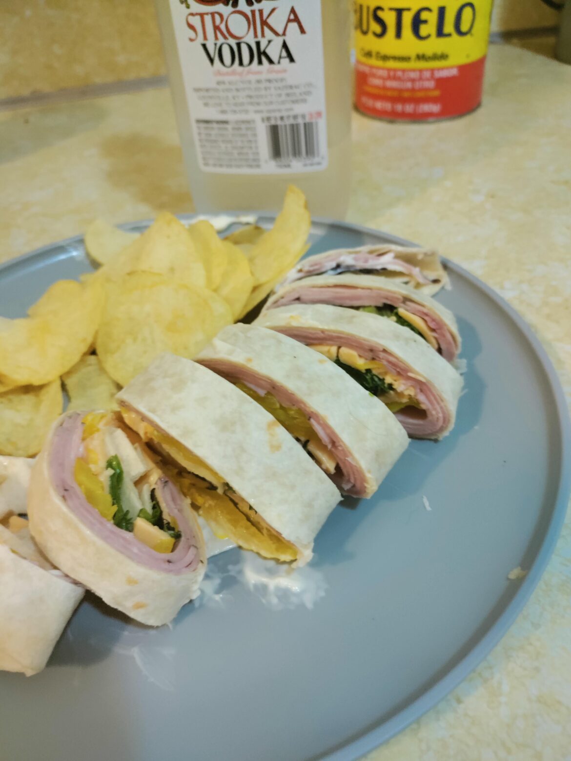 Tried to make sandwiches pinwheels