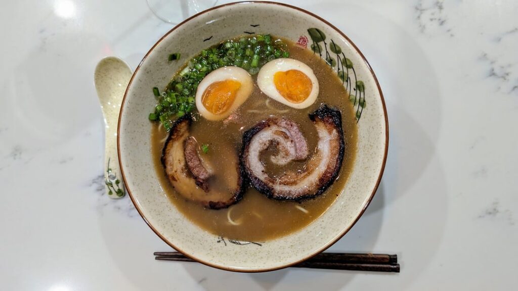 Triple broth ramen with chashu and ajitama. Starting to find my groove