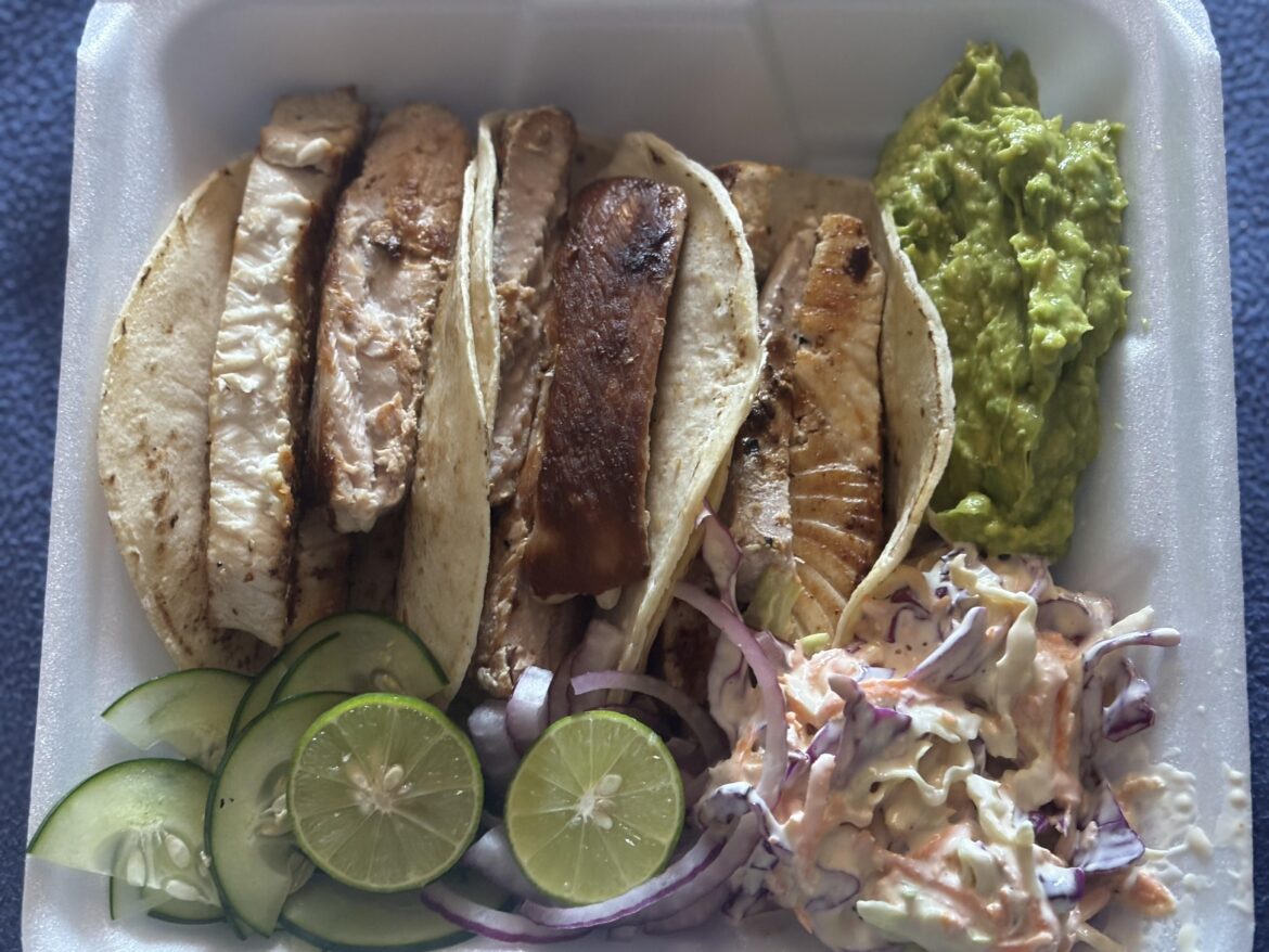 Fish tacos in Baja California Sur, Mexico