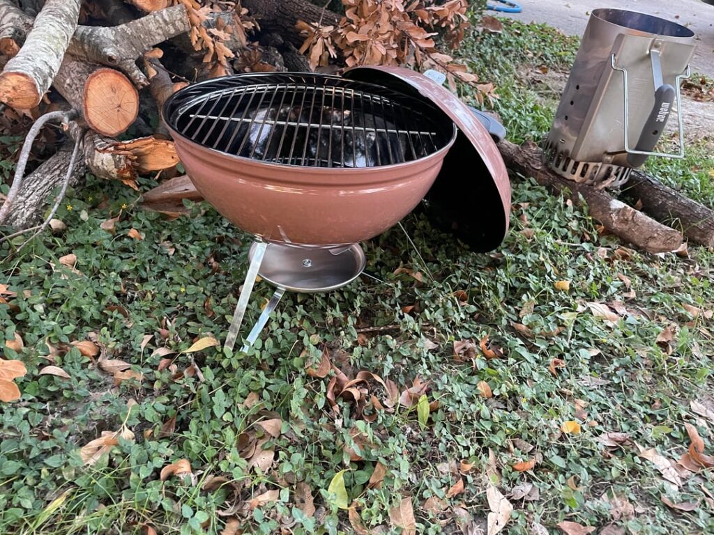 First cook on the Smokey Joe First cook on the Smokey Joe