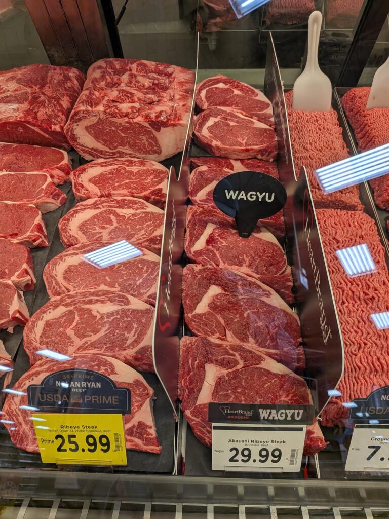 The Prime at Kroger looks better than the Wagyu.