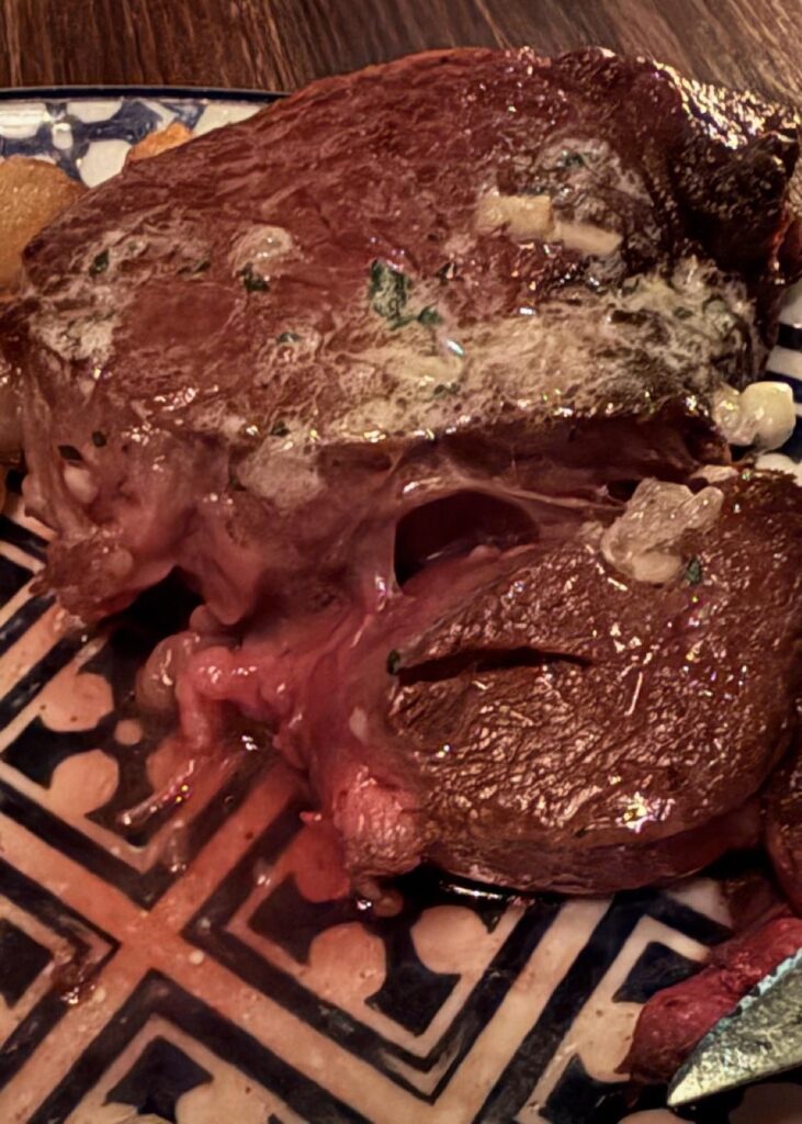 Sent back the first meal of my life.