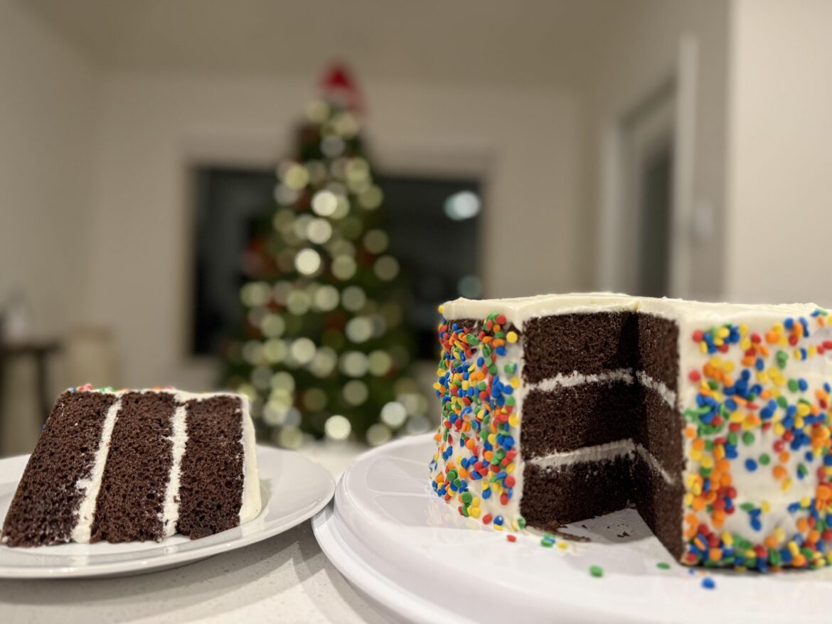 My fiance baked me a birthday cake.