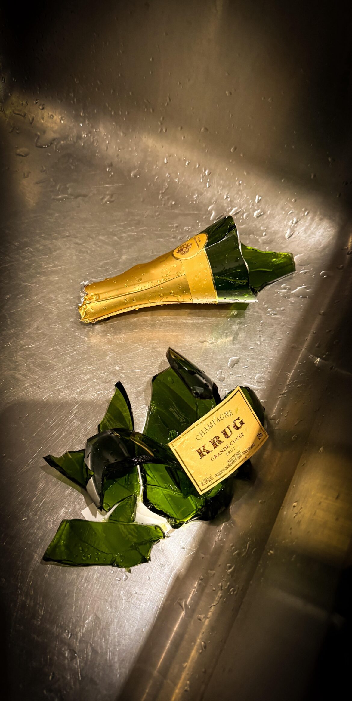 Slipped out of my hand while uncorking