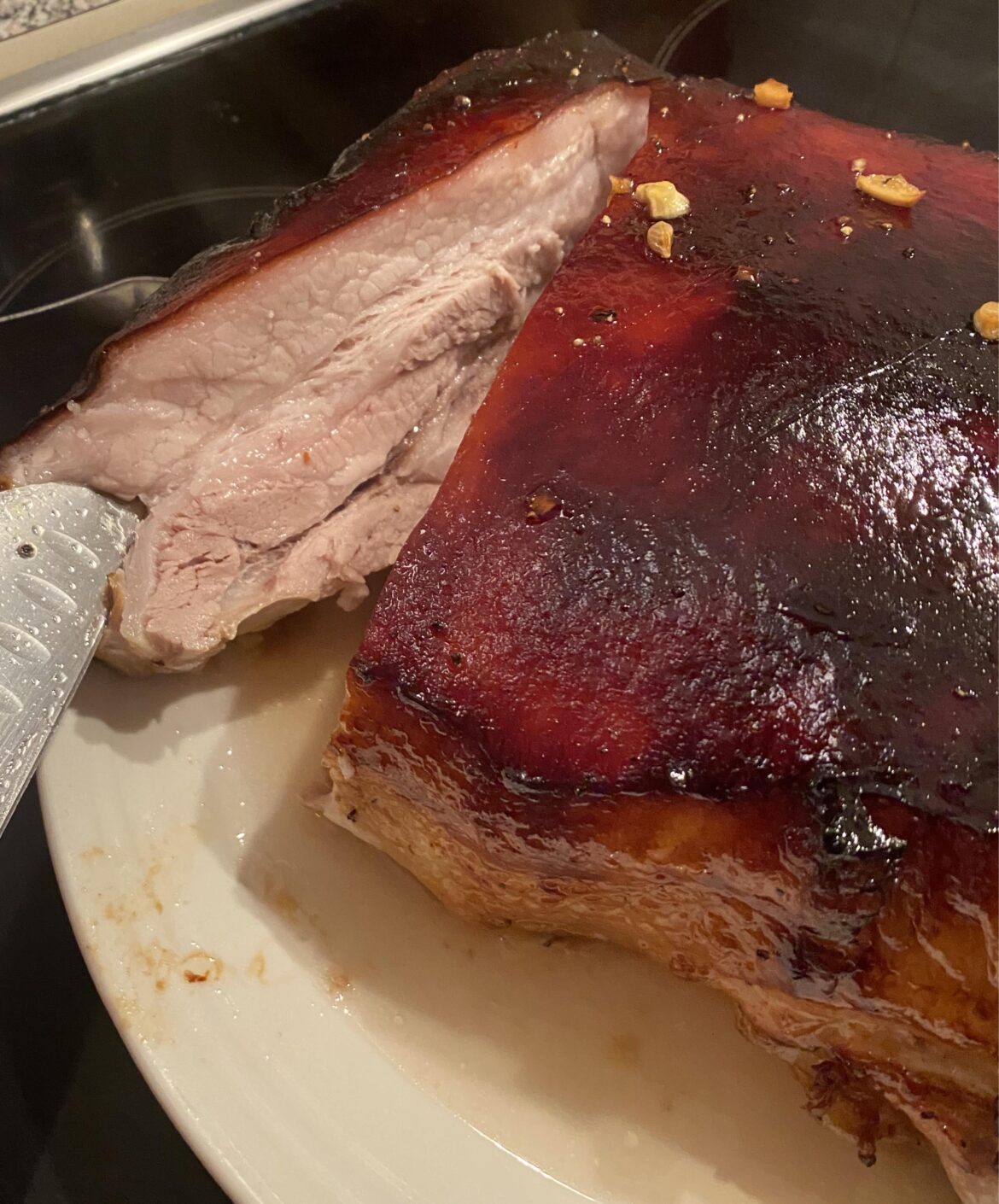 Slow roast pork belly