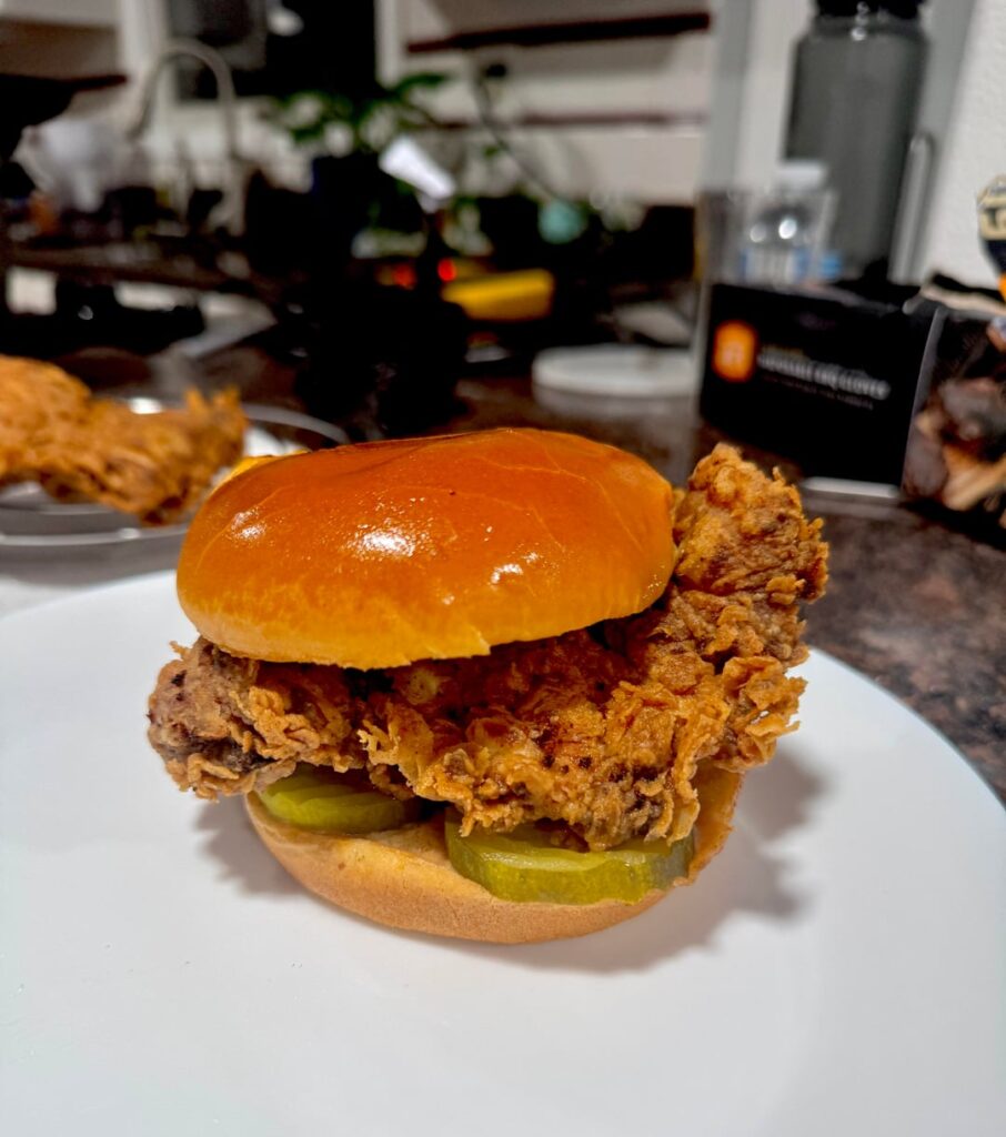 [homemade] Nashville Hot Chicken Sandwich