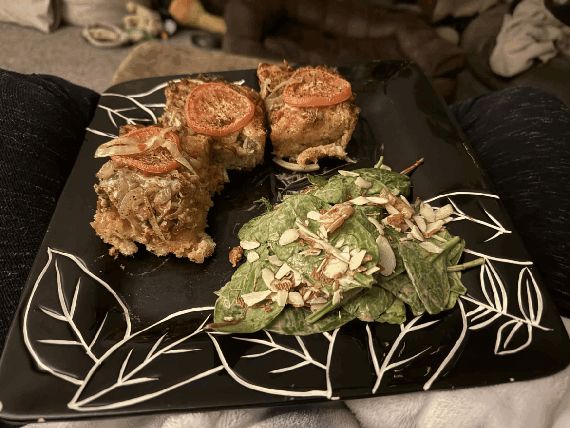 Homemade Salami & Mozz Focaccia Pizza Homemade Salami & Mozz Focaccia Pizza