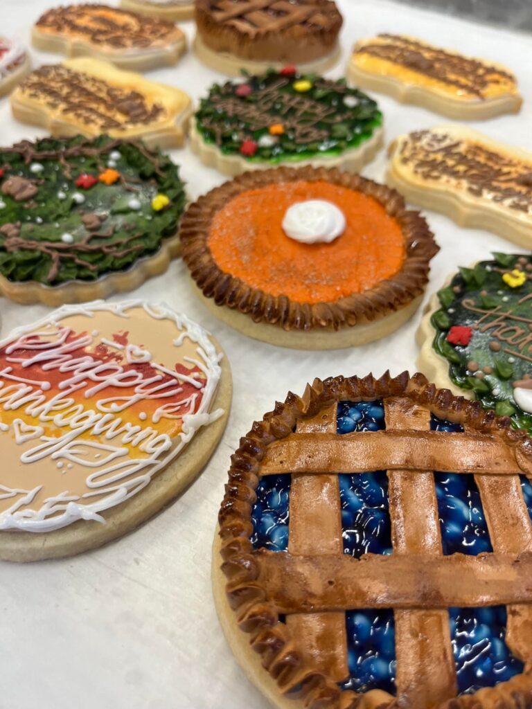 Thanksgiving themed Cookied