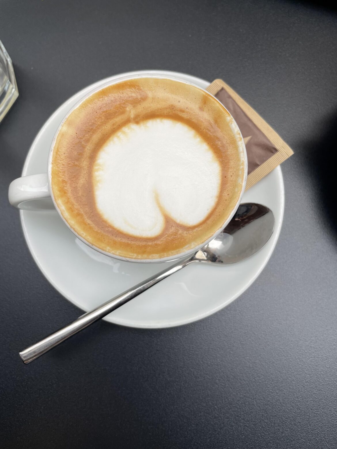 Apparently this is a monk’s head cappuccino, but I’m seeing a different body part.