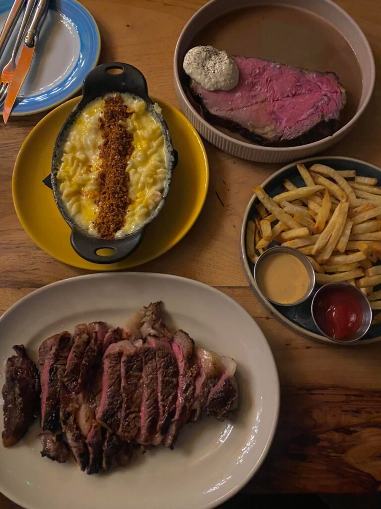 Steak dinner at Maie Day to celebrate our anniversary