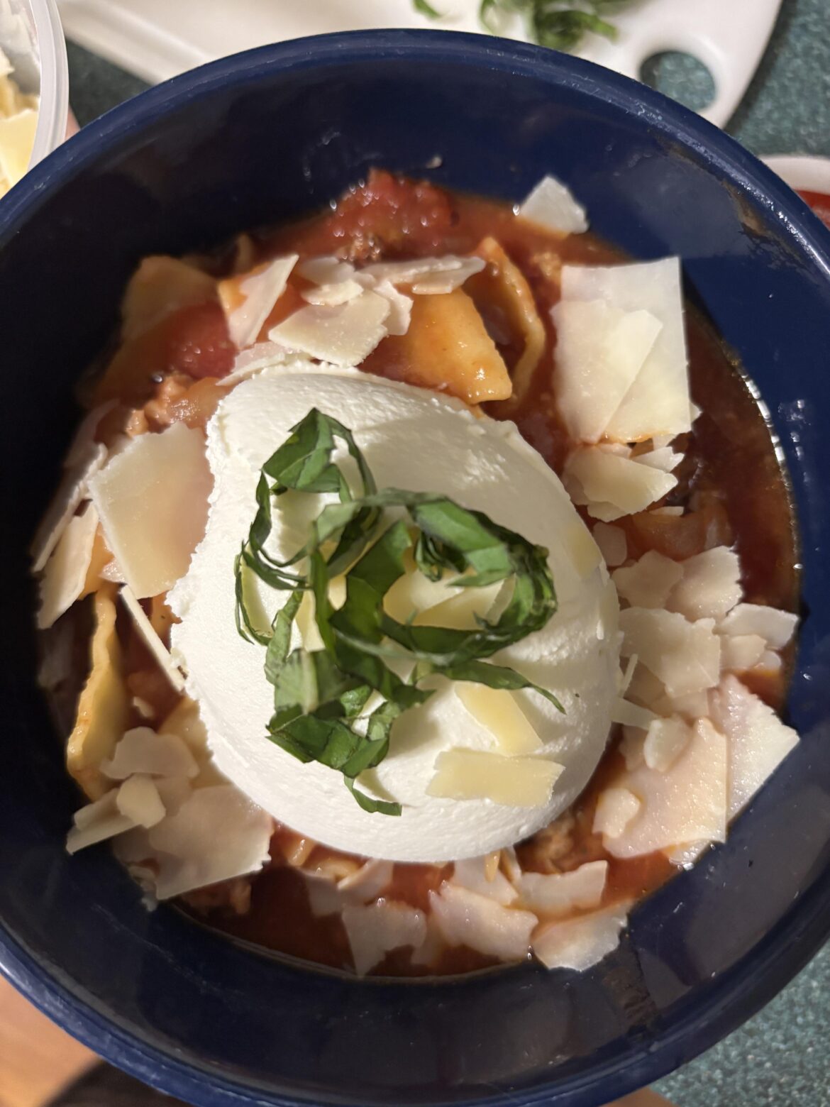 Crock Pot Lasagna soup. $15.75 for family of 3. 6 servings - $2.63 per serving.