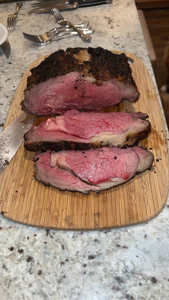 5lb Ribeye roast and a 10lb ribeye roast cut into steaks