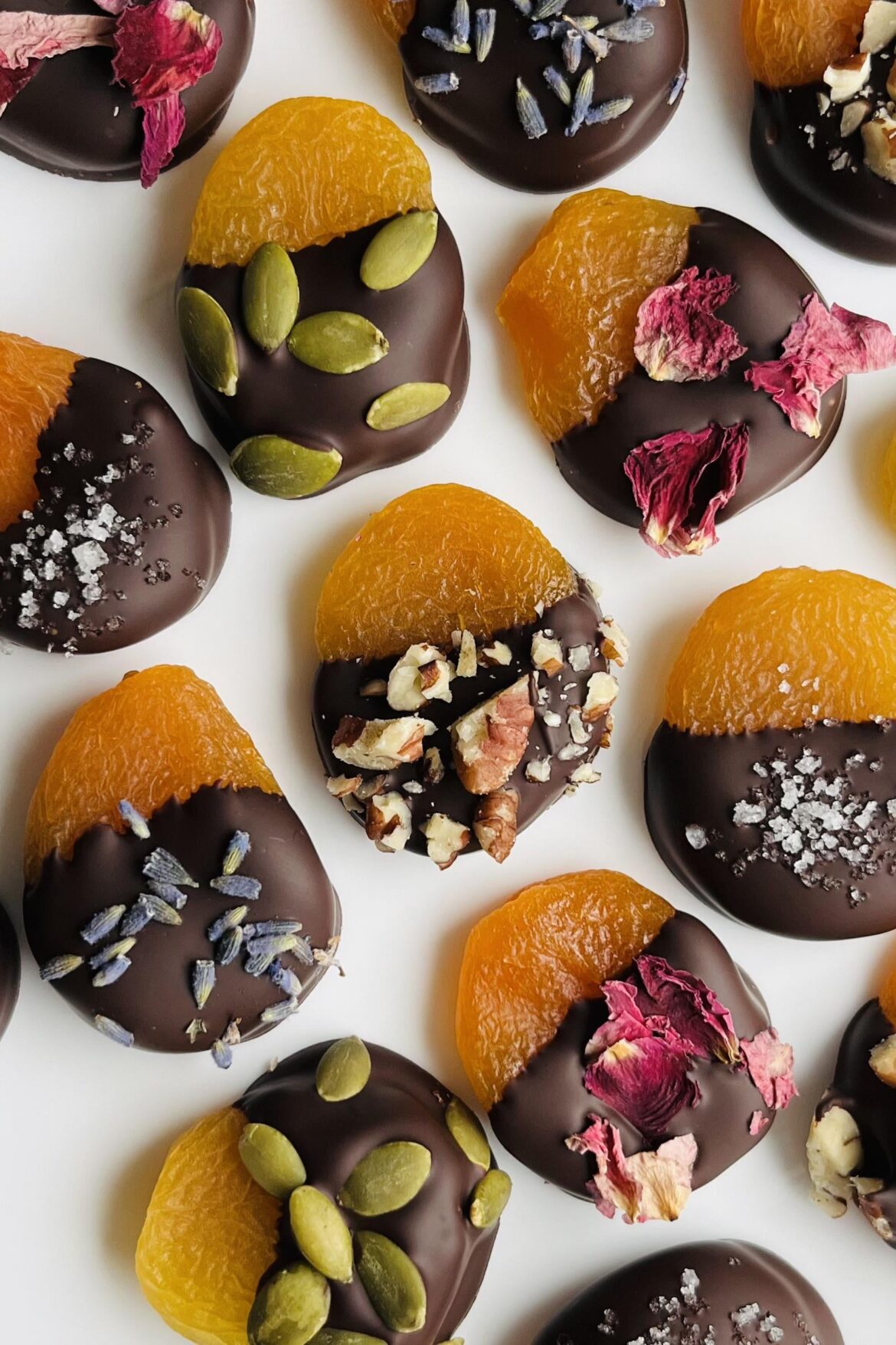 These chocolate dipped apricots are one of my favorite easy homemade Christmas gifts
