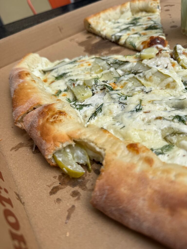 Pickle stuffed crust 🥒 🧀 😮‍💨