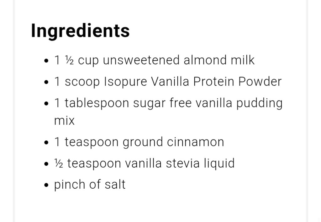 Keto cinnamon ice cream.