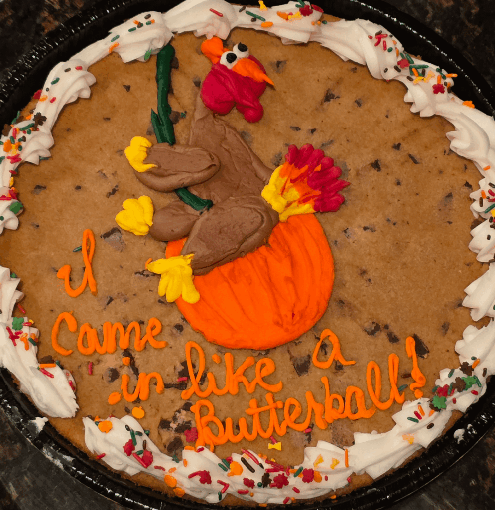 Happy Thanksgiving from the Cookie Turkey! Gobble Gobble