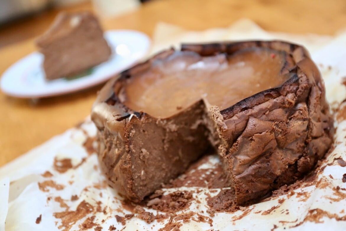 Burnt Chocolate Basque Cheesecake