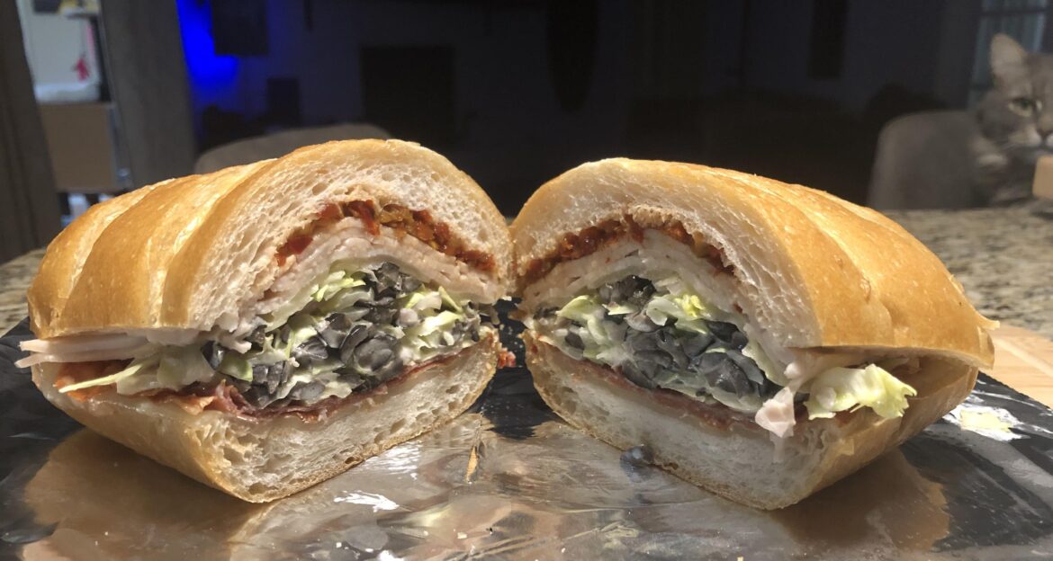 I like a little sub with my black olives