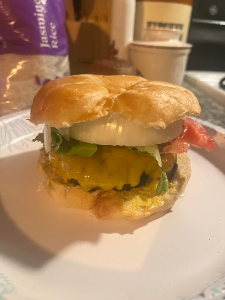 First time with a croissant