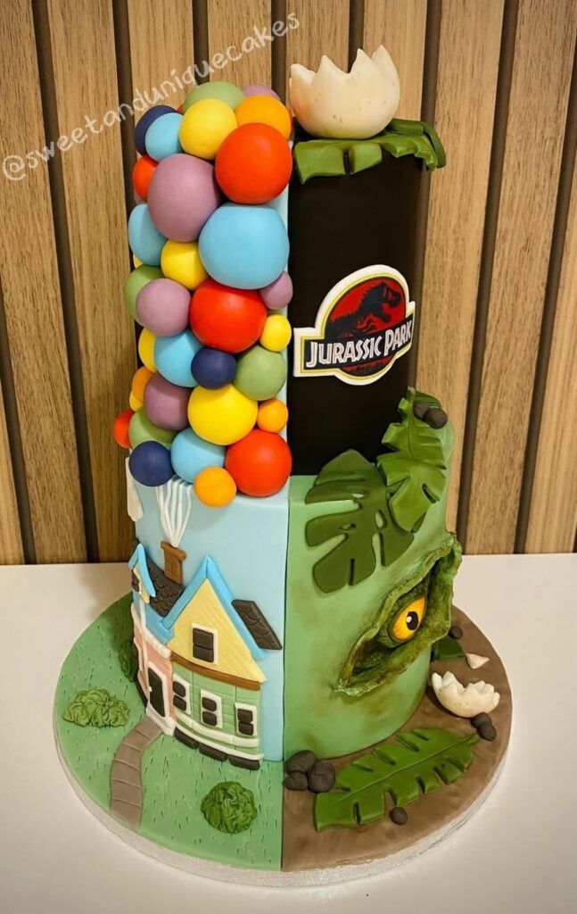 My latest two themed cake