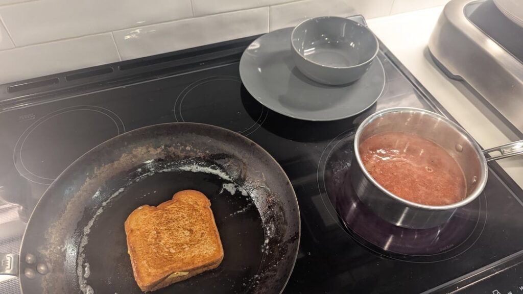 Cheap grilled cheese