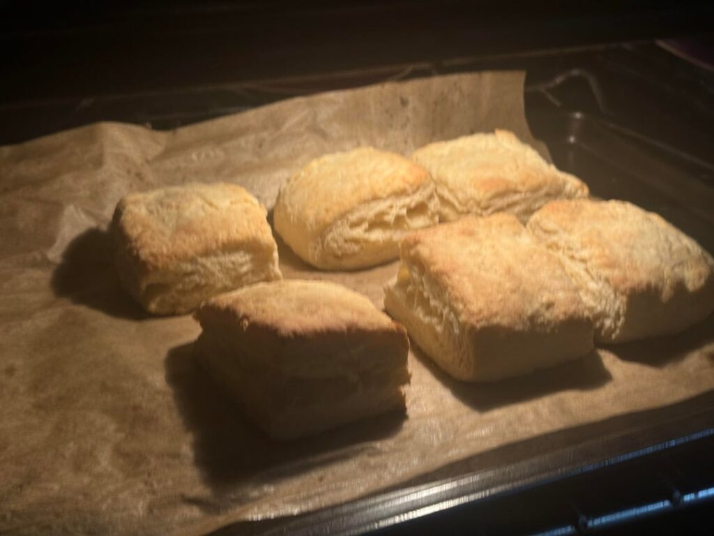 Today, I made biscuits