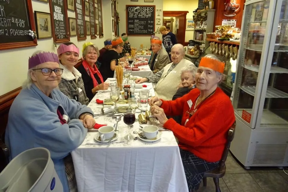 Guests at French's Cafe when they first opened on Christmas Day back in 2018