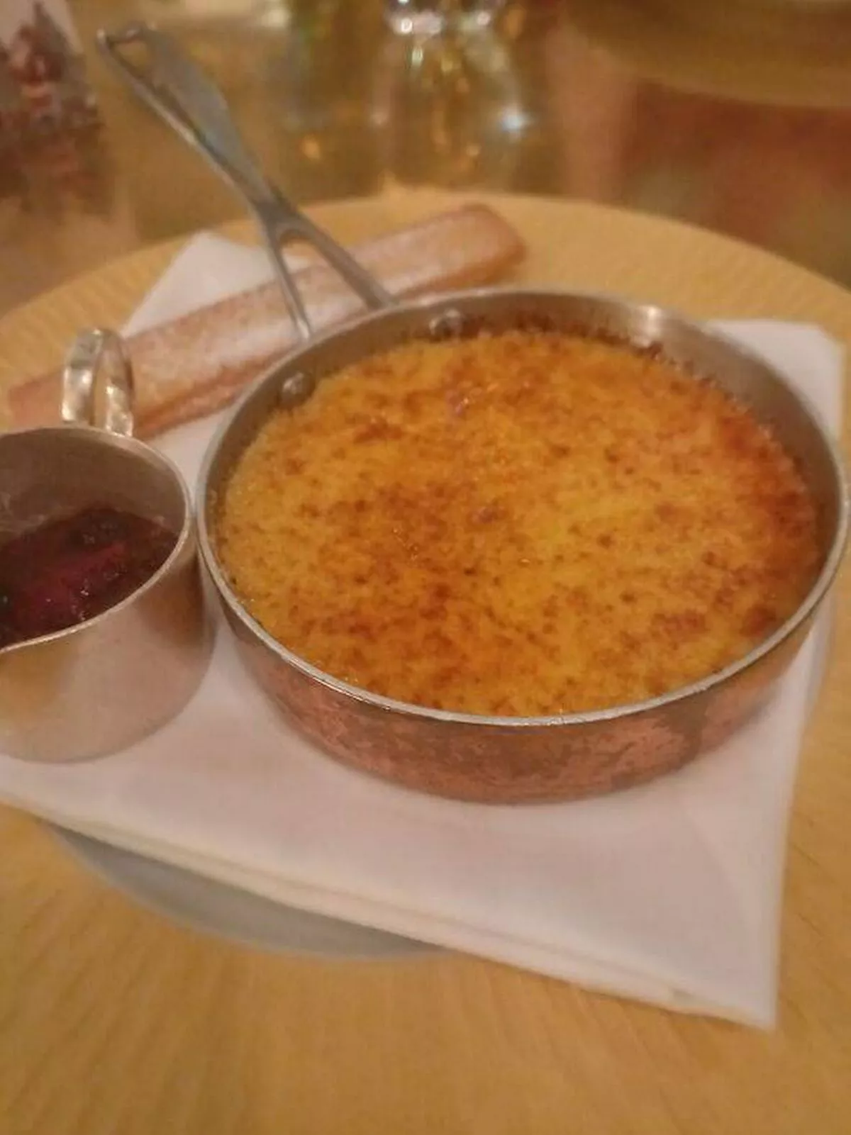 The Christmas Crème Brûlée at The Ivy