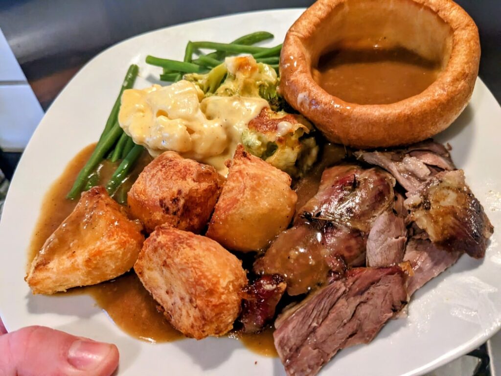 Roast dinner for 1